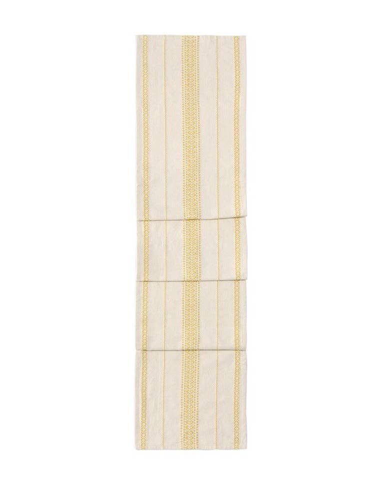 EMME STRIPE TABLE RUNNER, YELLOW - From Me To You