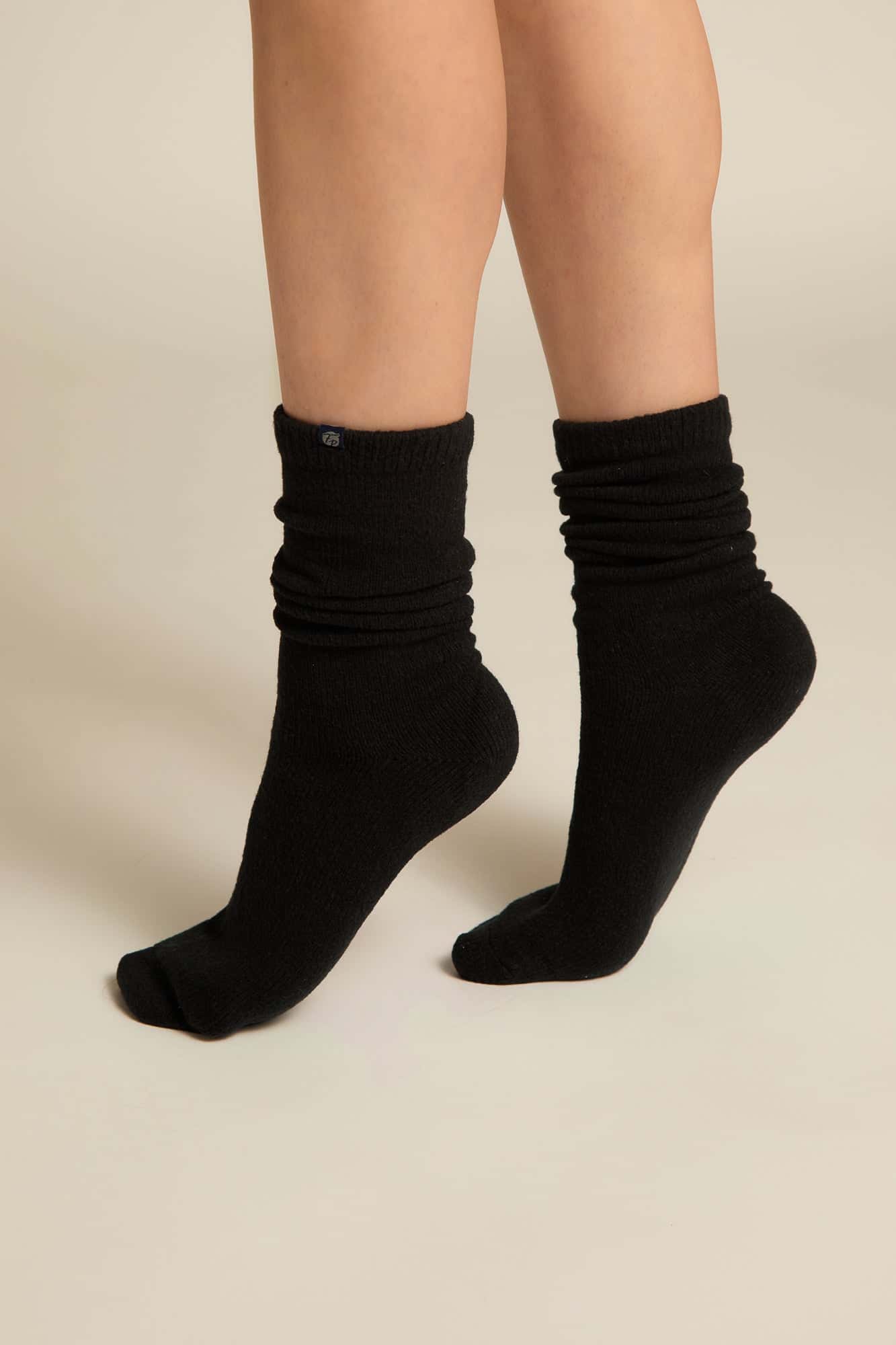 Faceplant Dreams - Black bamboo Cashmere Finish Sock - From Me To You