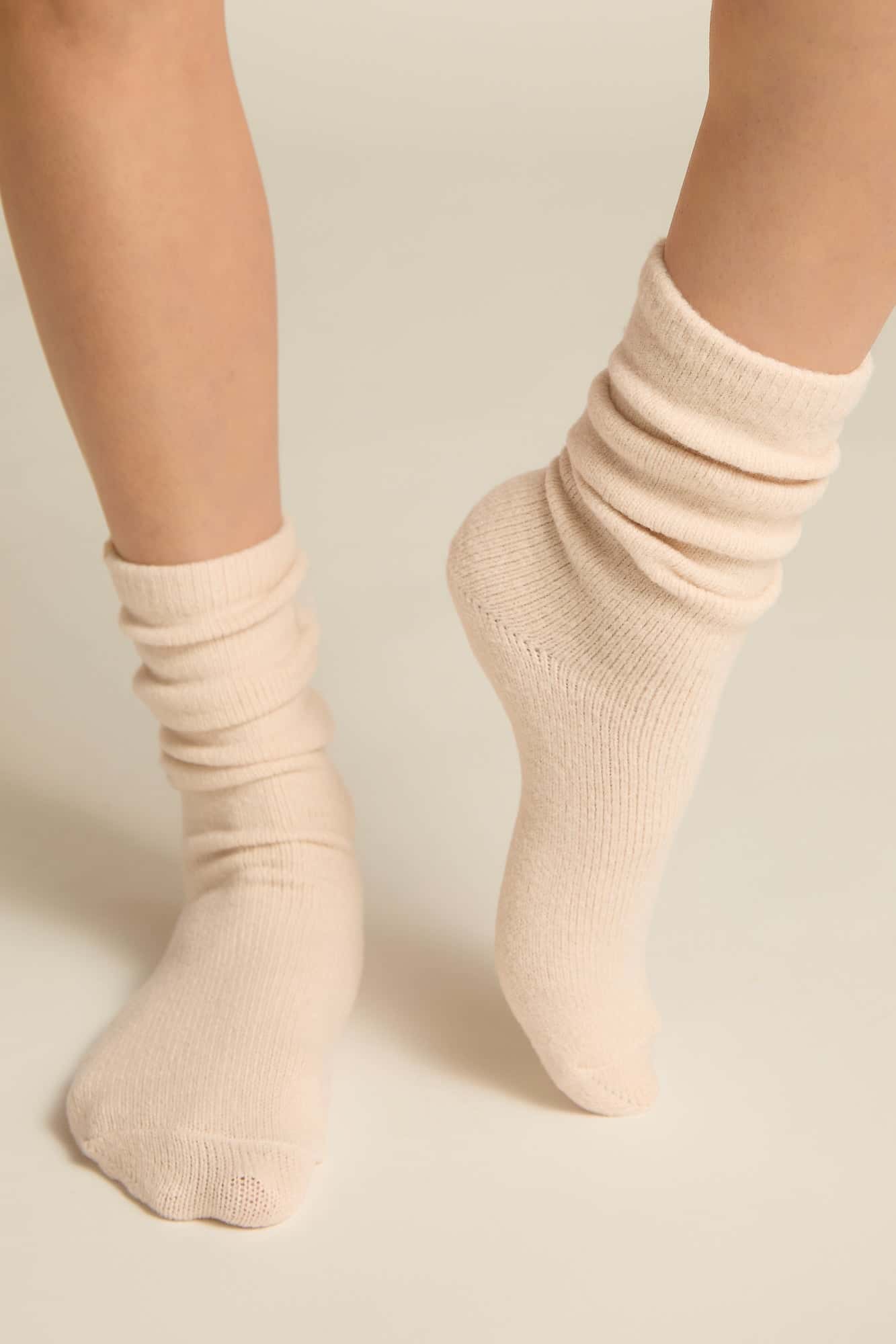 Faceplant Dreams - Ivory Bamboo Cashmere Finish Sock - From Me To You