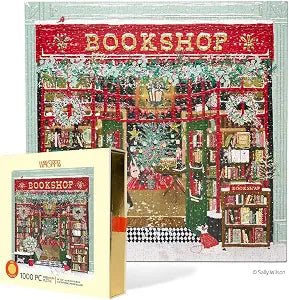 Festive BookShop 1000 Piece Puzzle | WerkShoppe - From Me To You