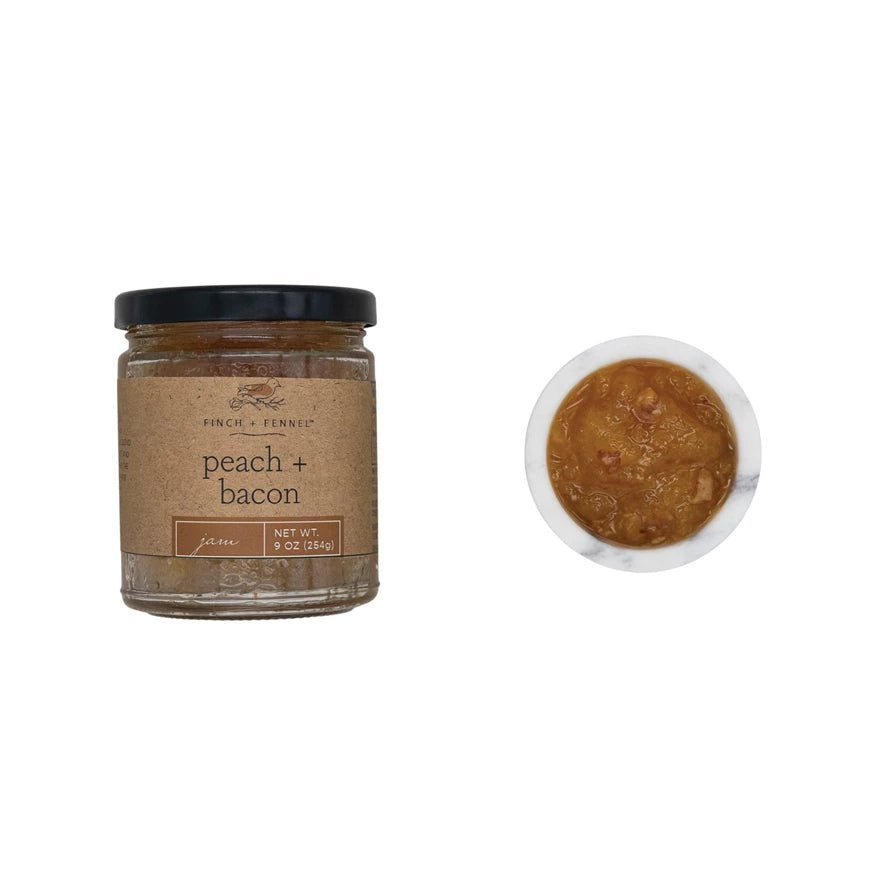Finch + Fennel 9 oz. Peach + Bacon Jam - From Me To You
