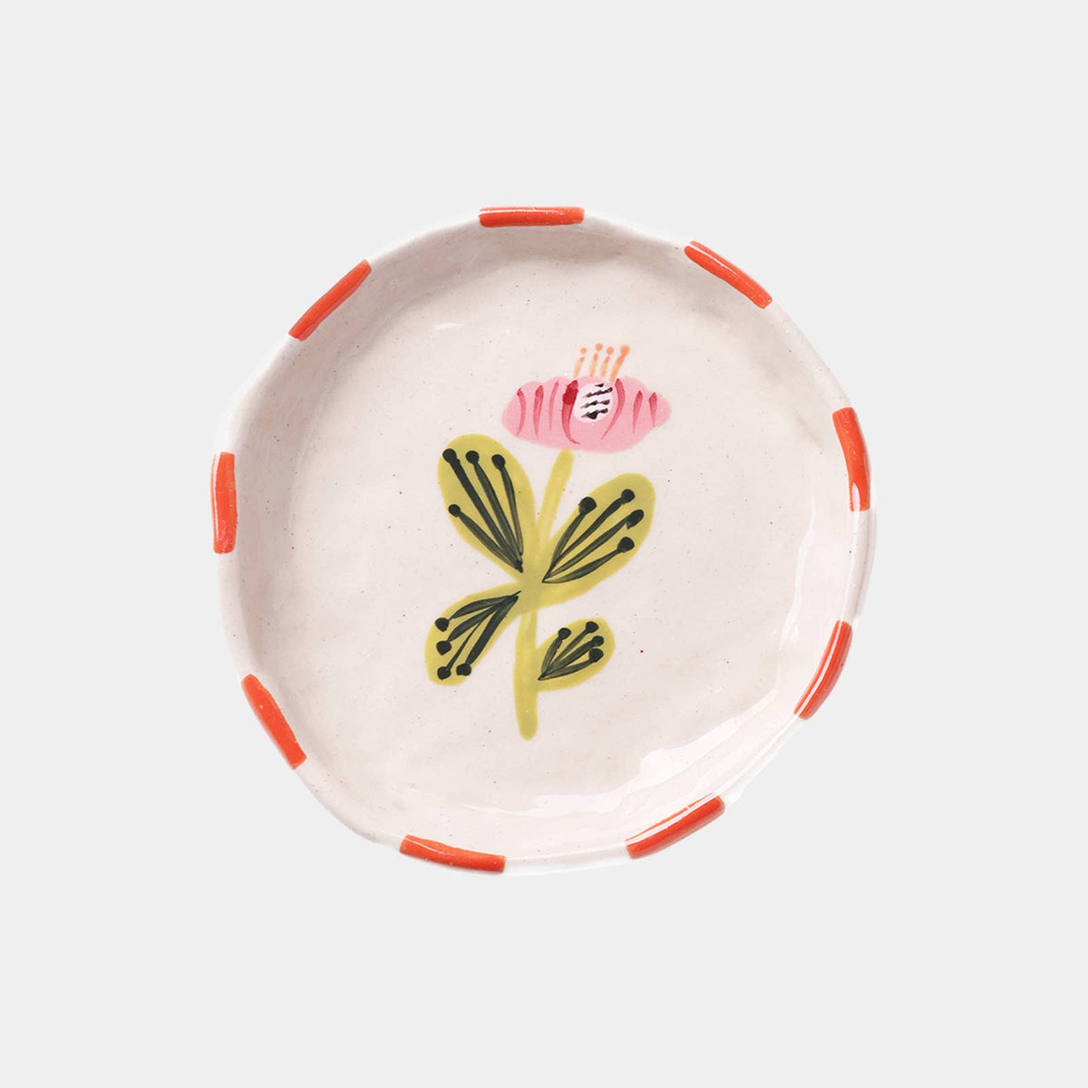Flower Trinket Tray-Ceramic Ring Dish-Jewelry Tray- Bloom - From Me To You
