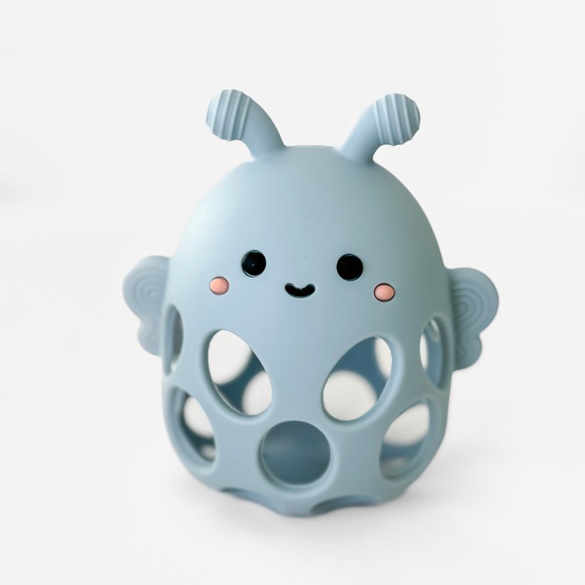 Garden Party Collection - Honey Bee Teether Powder Blue - From Me To You
