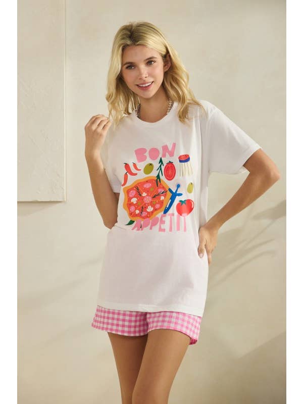 Gee Gee - Bon Appetit Graphic Tee - From Me To You
