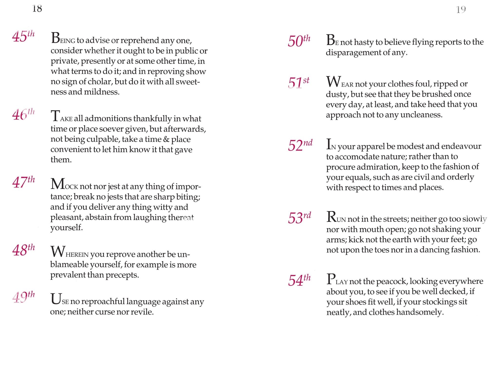 George Washington's Rules of Civility and Decent Behaviour - From Me To You