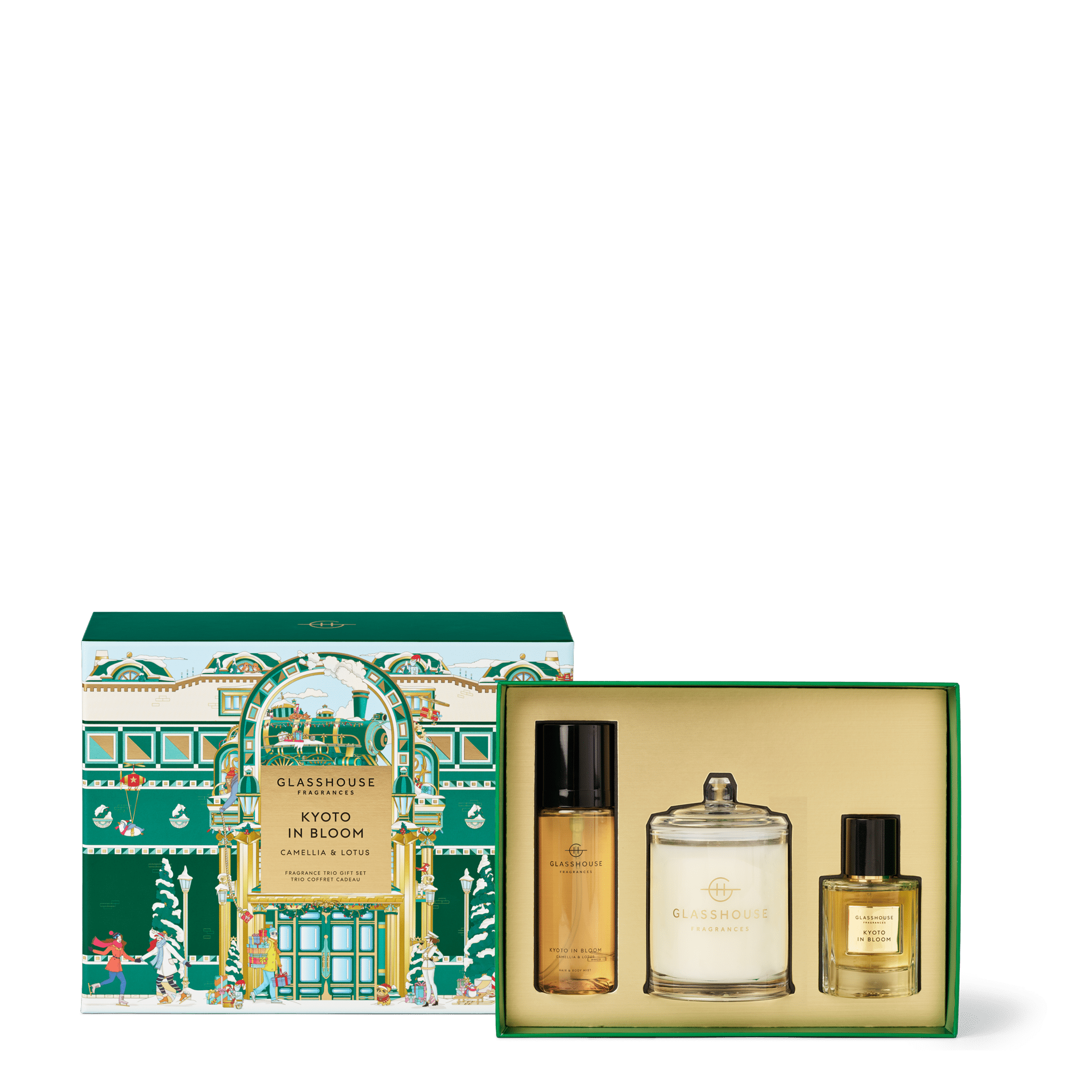 Glasshouse Fragrance Trio Gift Set - Kyoto in Bloom - Christmas 25 - From Me To You
