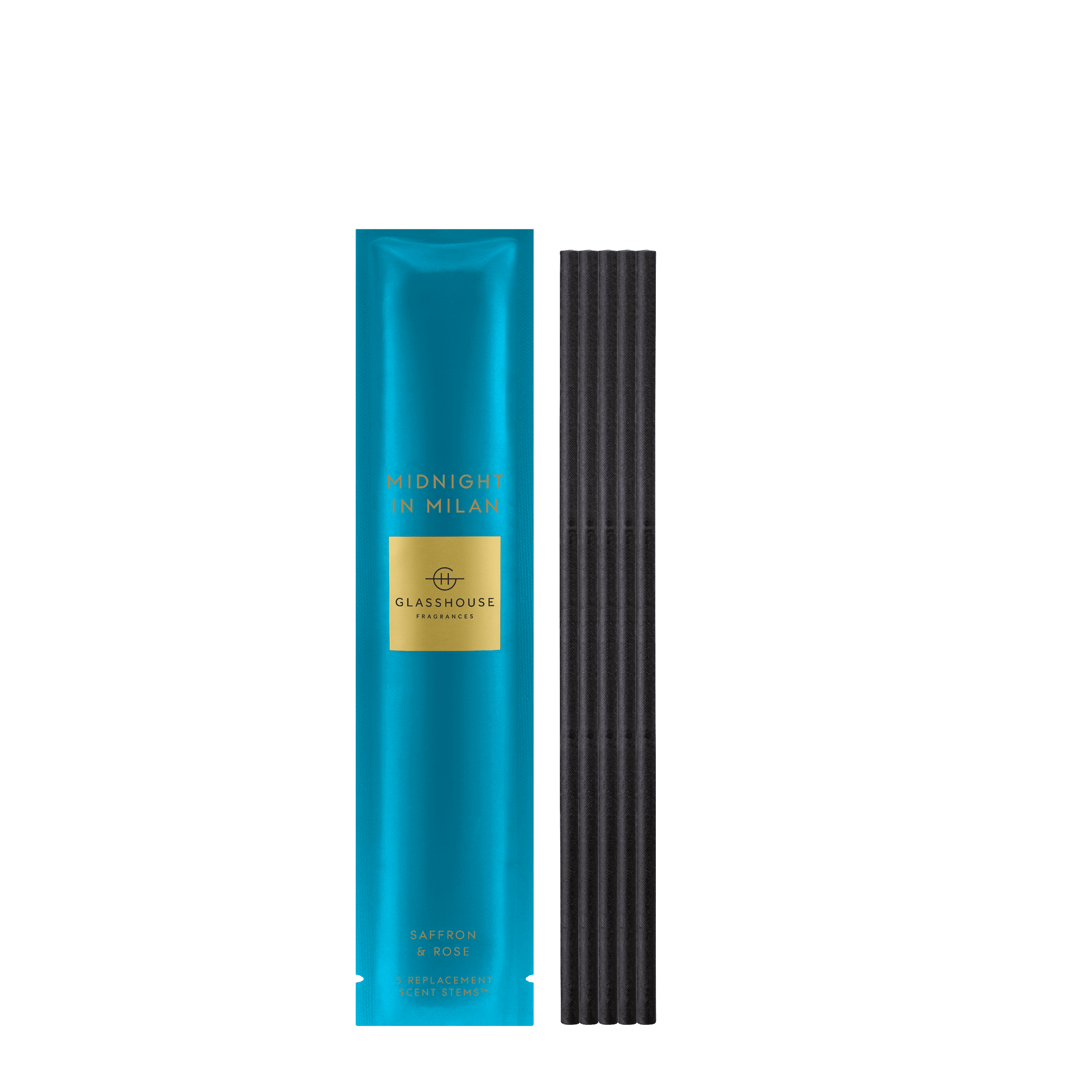 Glasshouse Replacement Scent Stems -Midnight In Milan - From Me To You