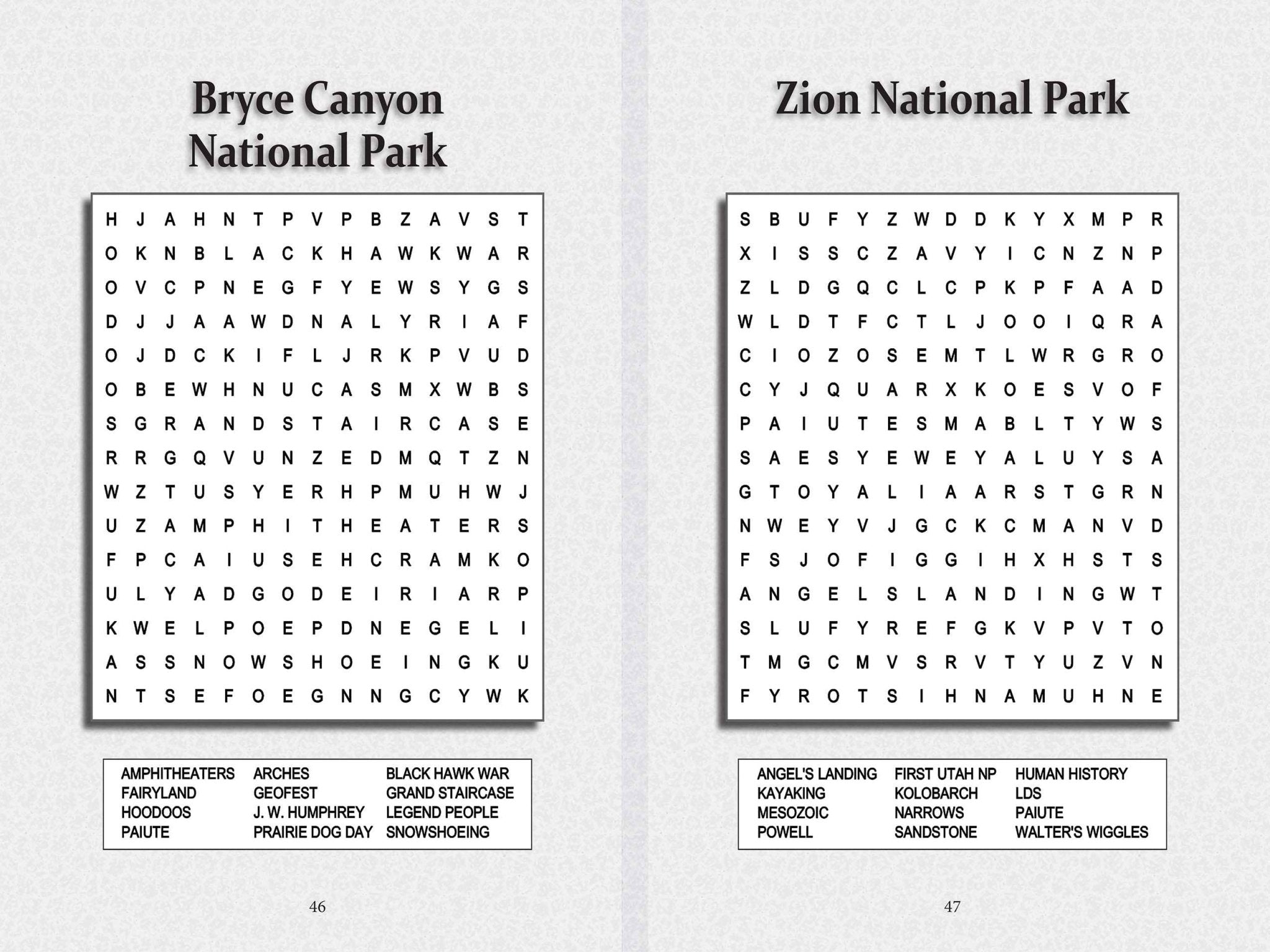 Great American National Parks Road Trip Puzzle Book - From Me To You