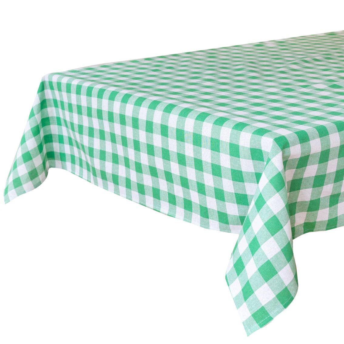 Green & White Gingham Tablecloth | Tableware| - From Me To You