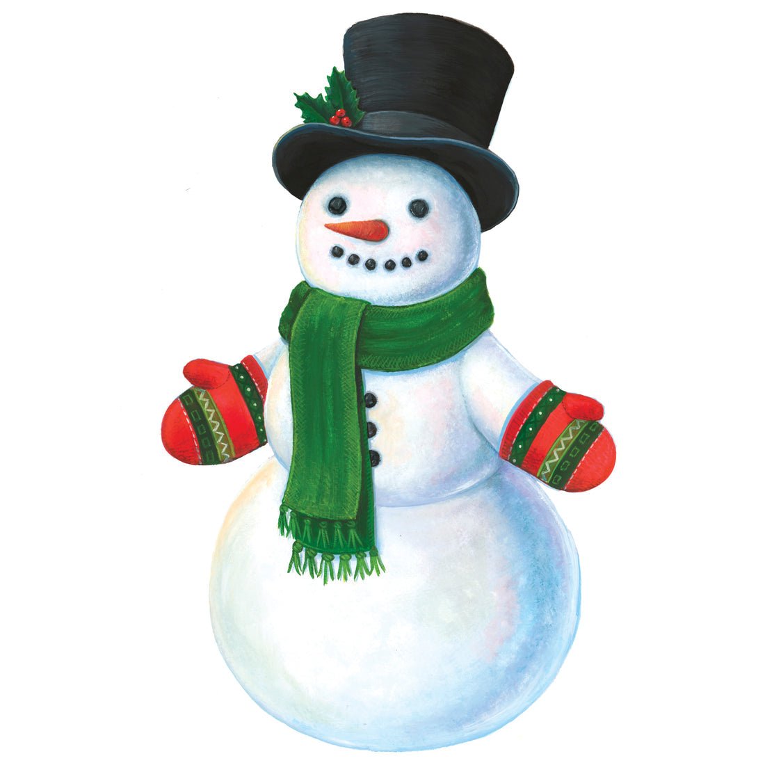 Hester & Cook Die - cut Snowman Placemat - 12 Sheets - From Me To You