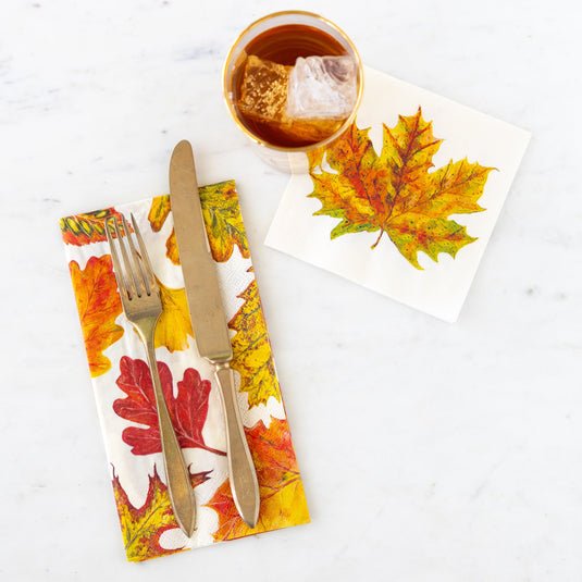 Hester & Cook Fall Foliage Guest Napkins - pack of 16 - From Me To You