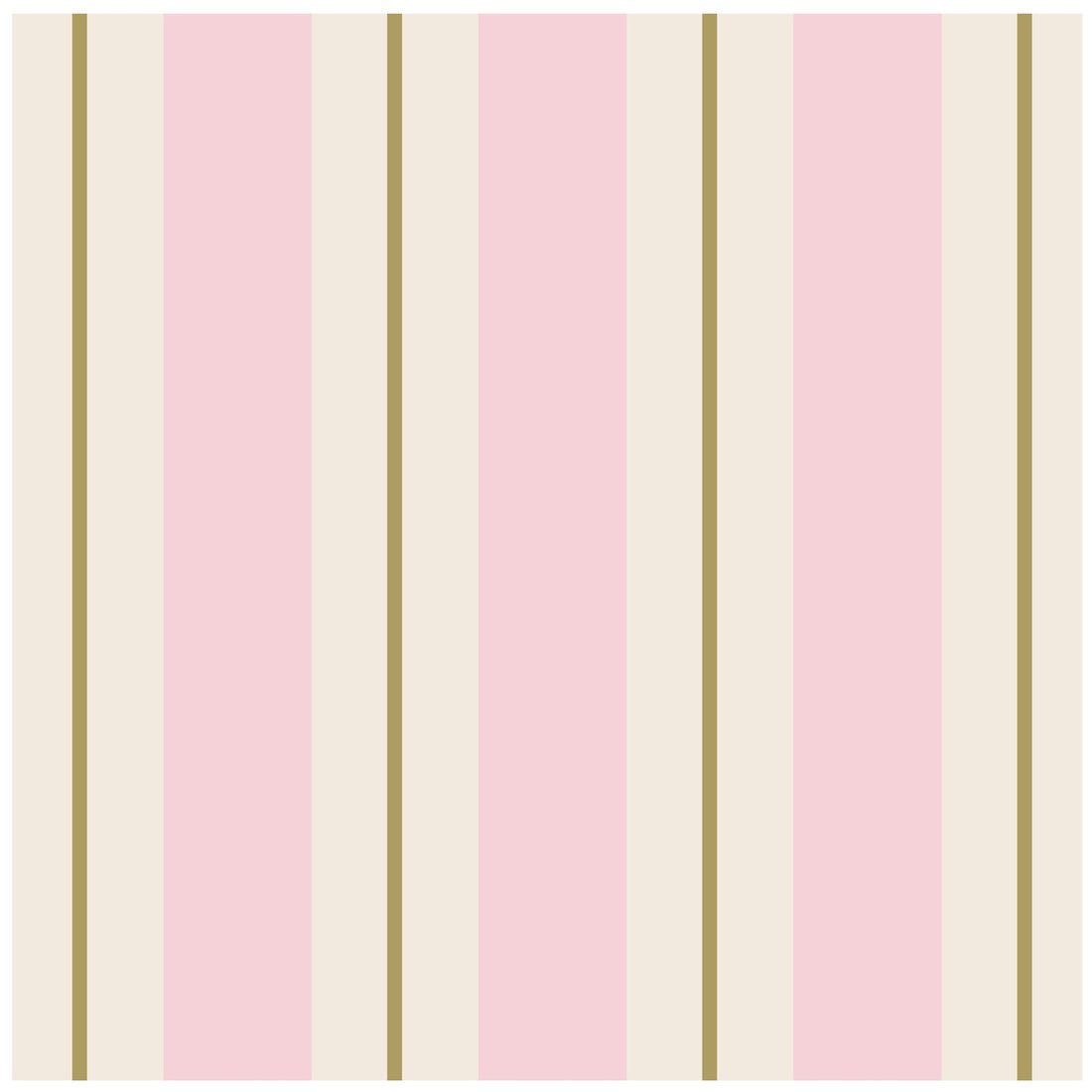 Hester & Cook Pink & Gold Awning Stripe Cocktail Napkin - pack of 20 - From Me To You