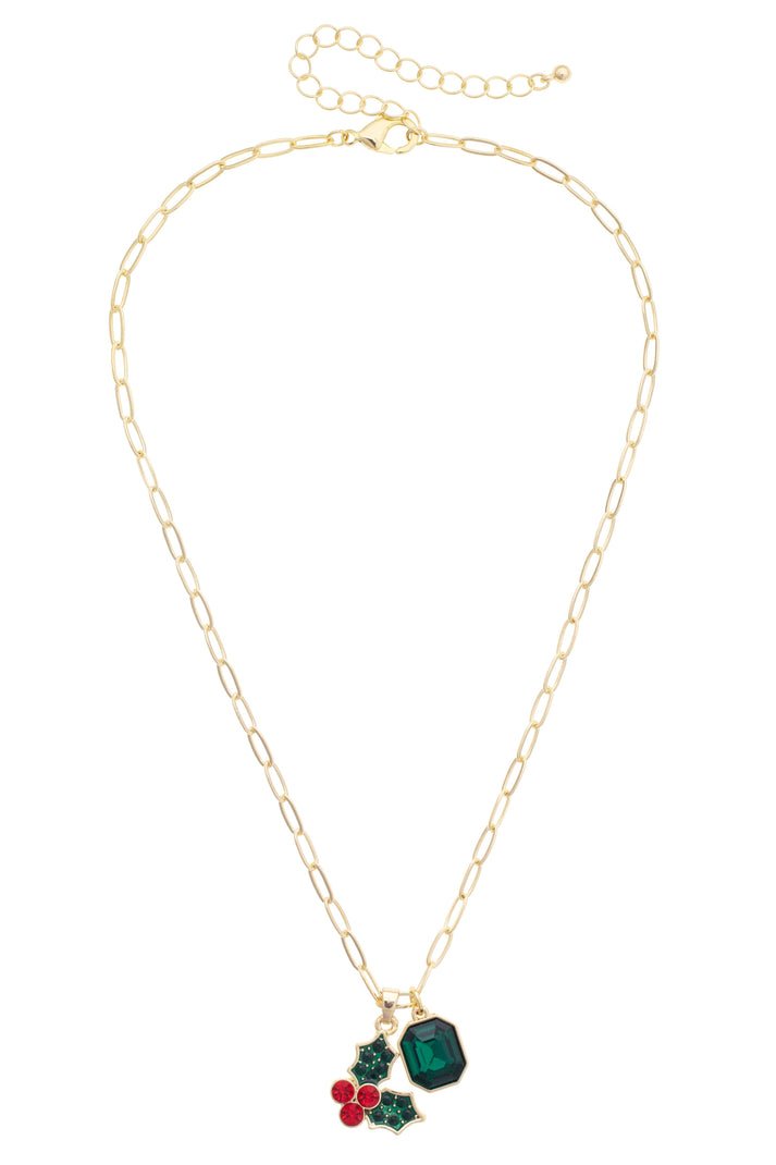 Holly Jolly Paperclip Necklace | Canvas Style - From Me To You