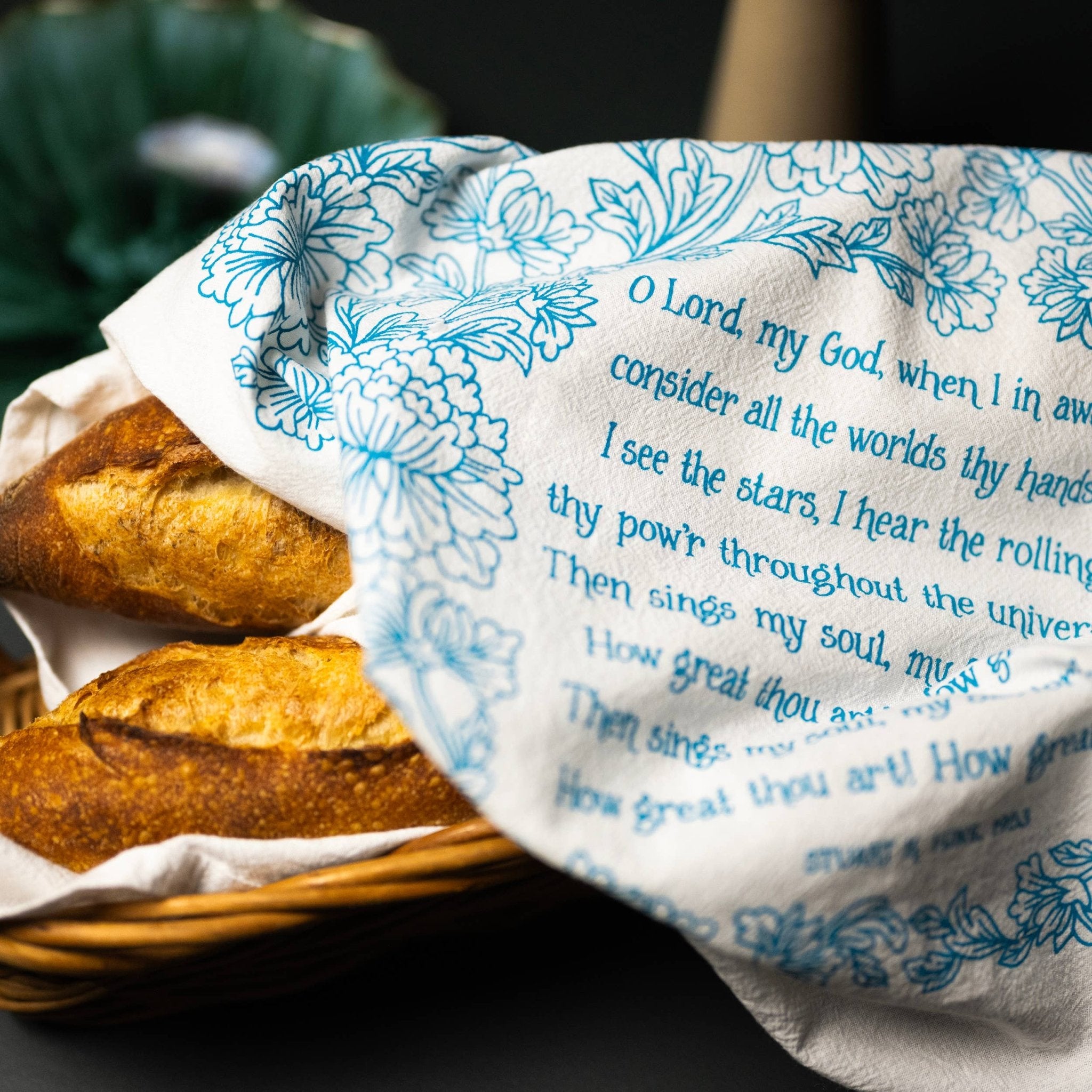 How Great Thou Art Hymn Tea Towel – 24"x20" - From Me To You