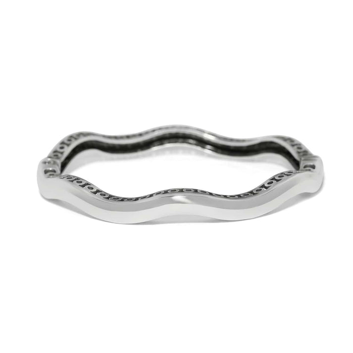 Brighton Inner Circle Slim Hinged Bangle-Silver