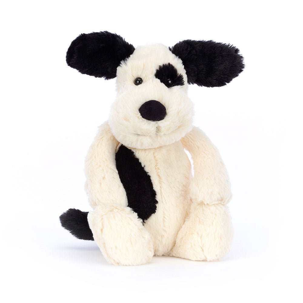 Jellycat Bashful Black and Cream Puppy - From Me To You