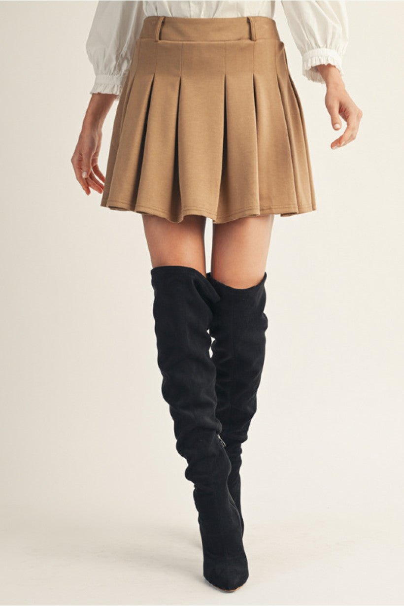 JODIFL B12572 - Taupe Skirt - From Me To You