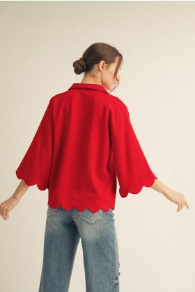 JODIFL G14737 Tomato Red Top - From Me To You