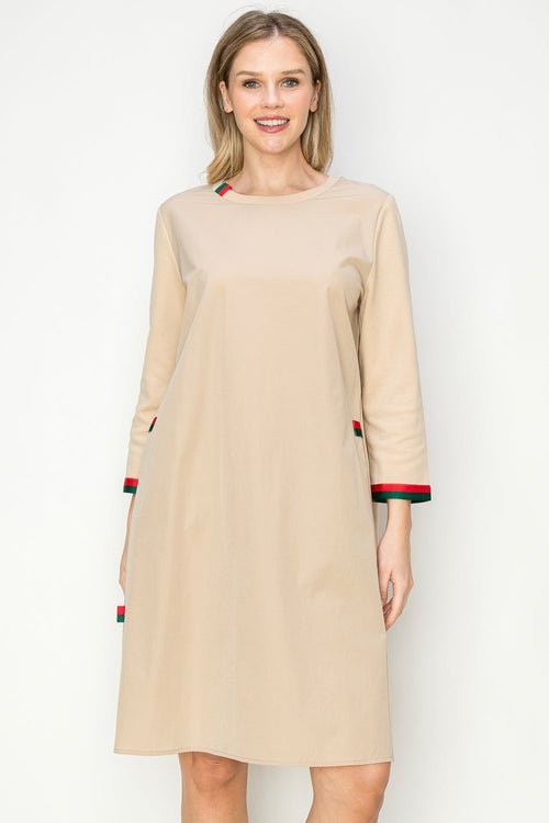 Joh - Jesse Tunic Dress - Beige - From Me To You