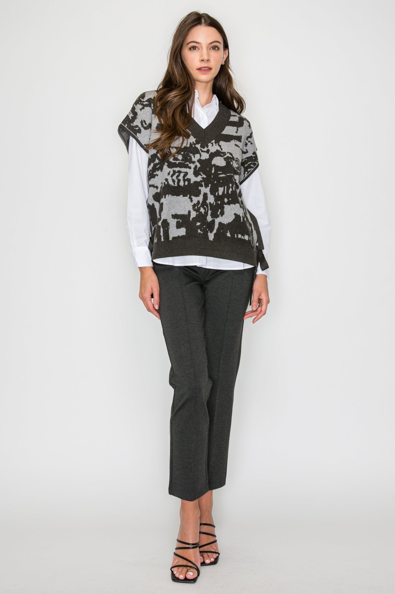 Joh - Peter Pointe Knit Pant - Charcoal - From Me To You