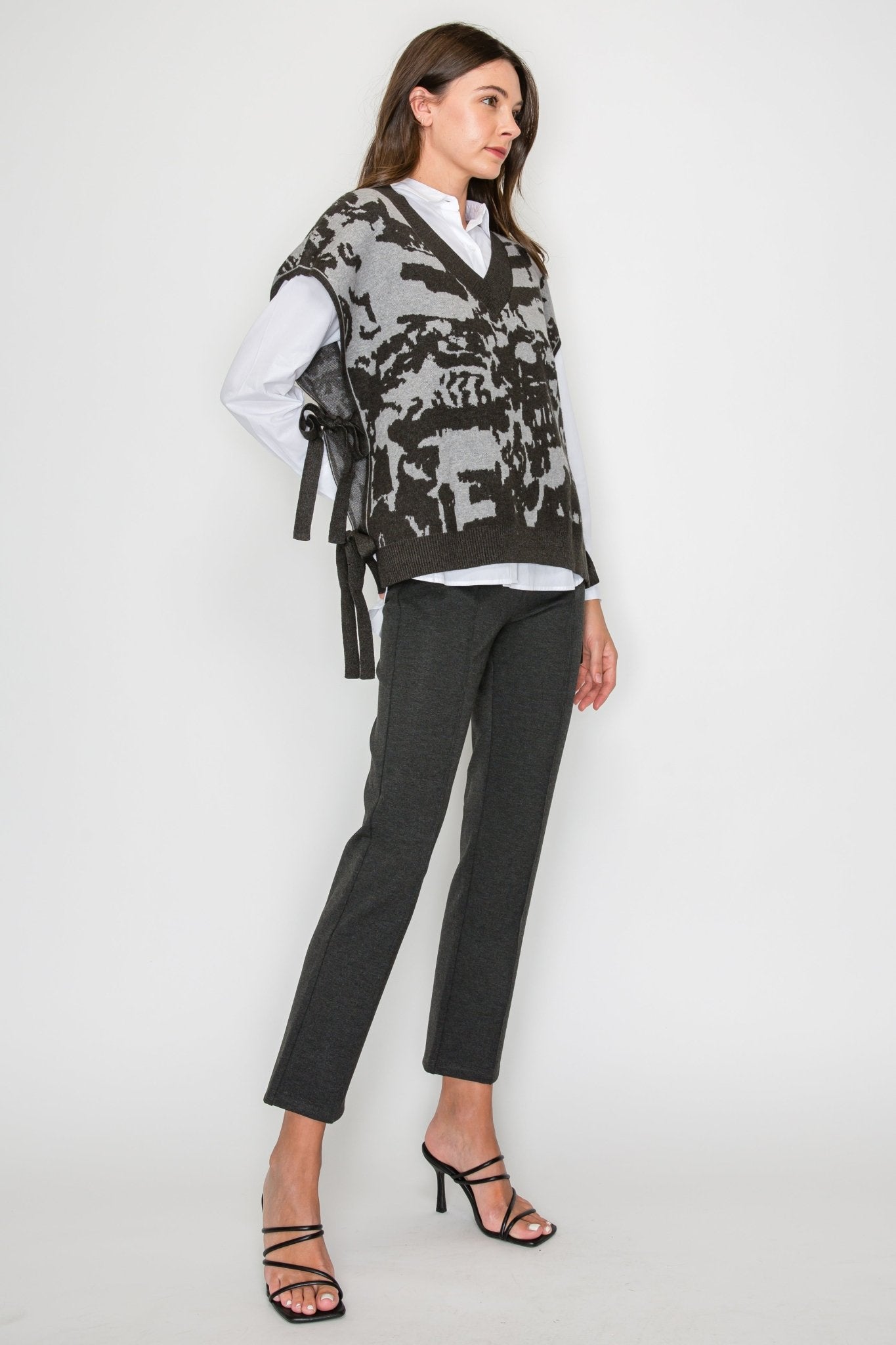 Joh - Stacey Sweater Vest - Charcoal - From Me To You