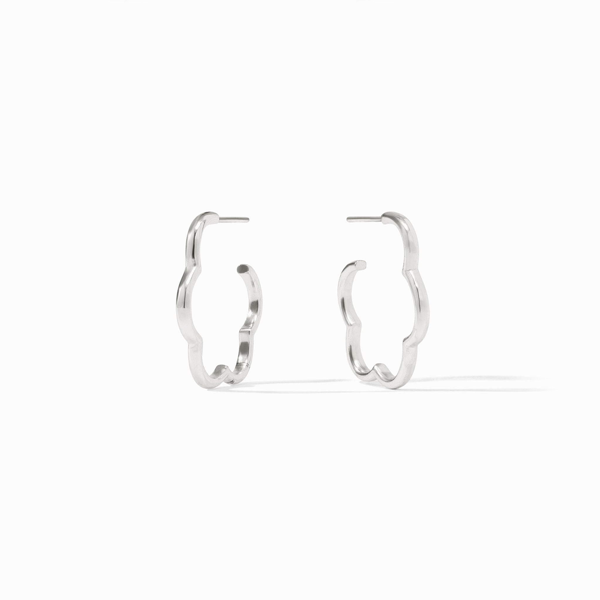 Julie Vos Gardenia Hoop - Silver - From Me To You