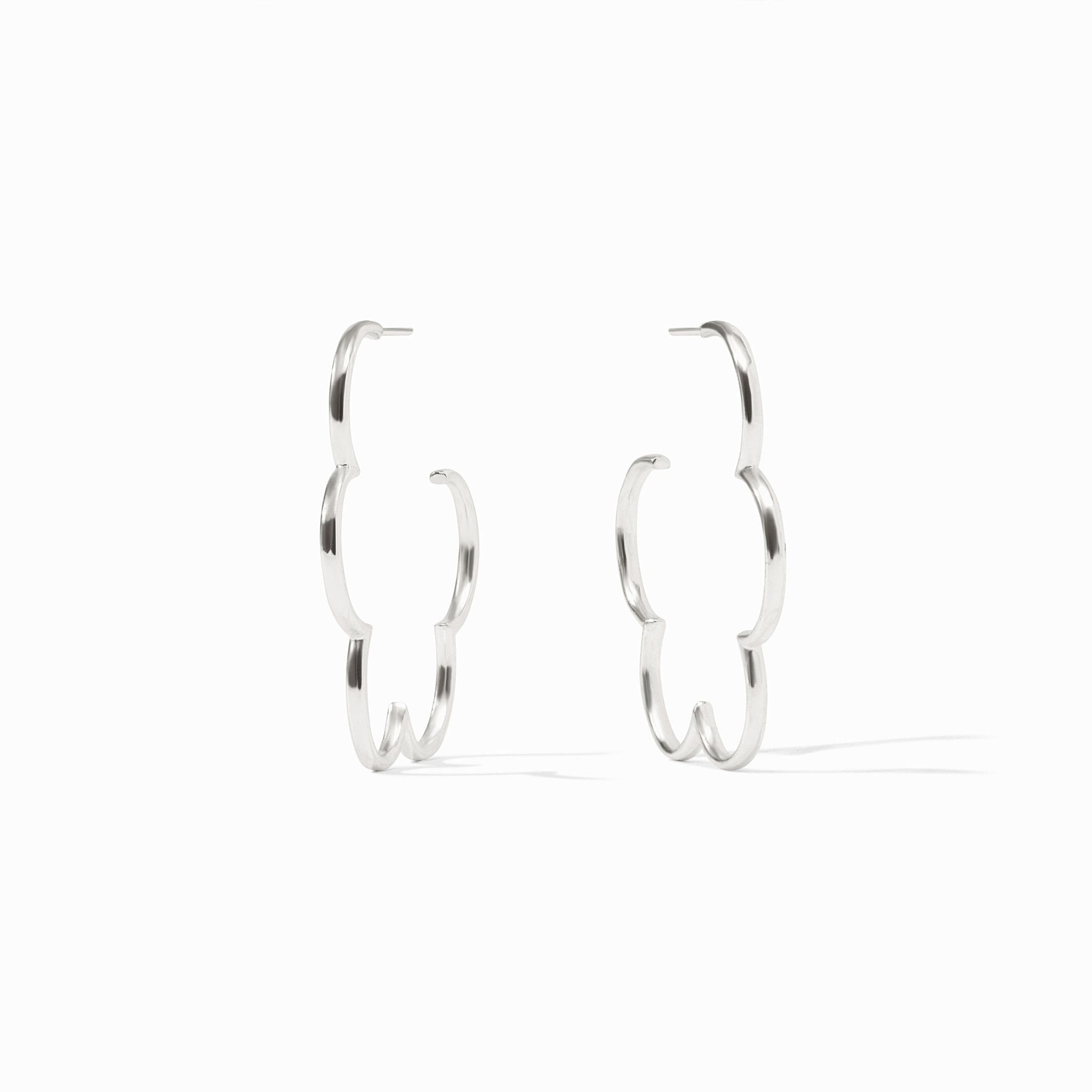Julie Vos Gardenia Hoop - Silver - From Me To You
