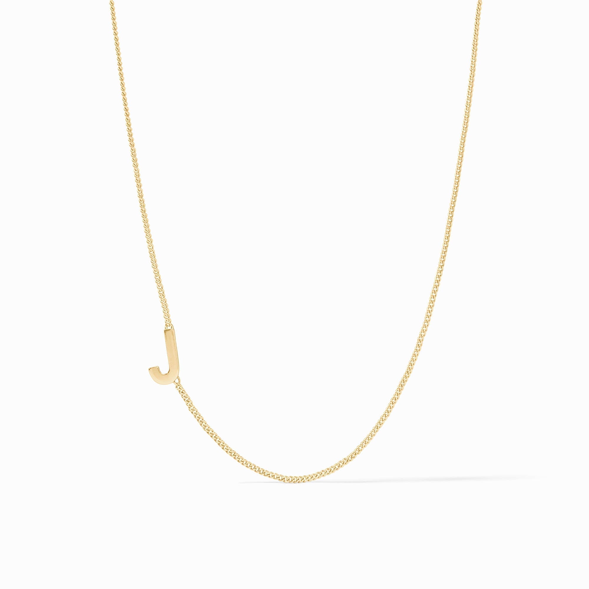 JULIE VOS Initial Delicate Necklace - J - Gold - OS - From Me To You