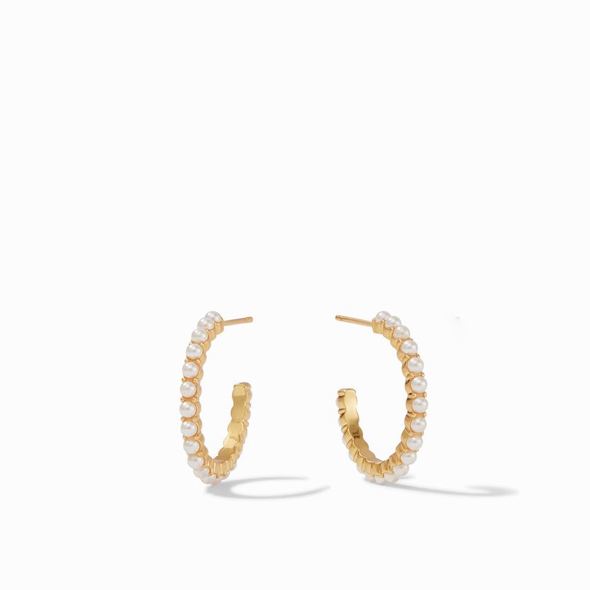 JULIE VOS Juliet Hoop Pearl Earrings - From Me To You