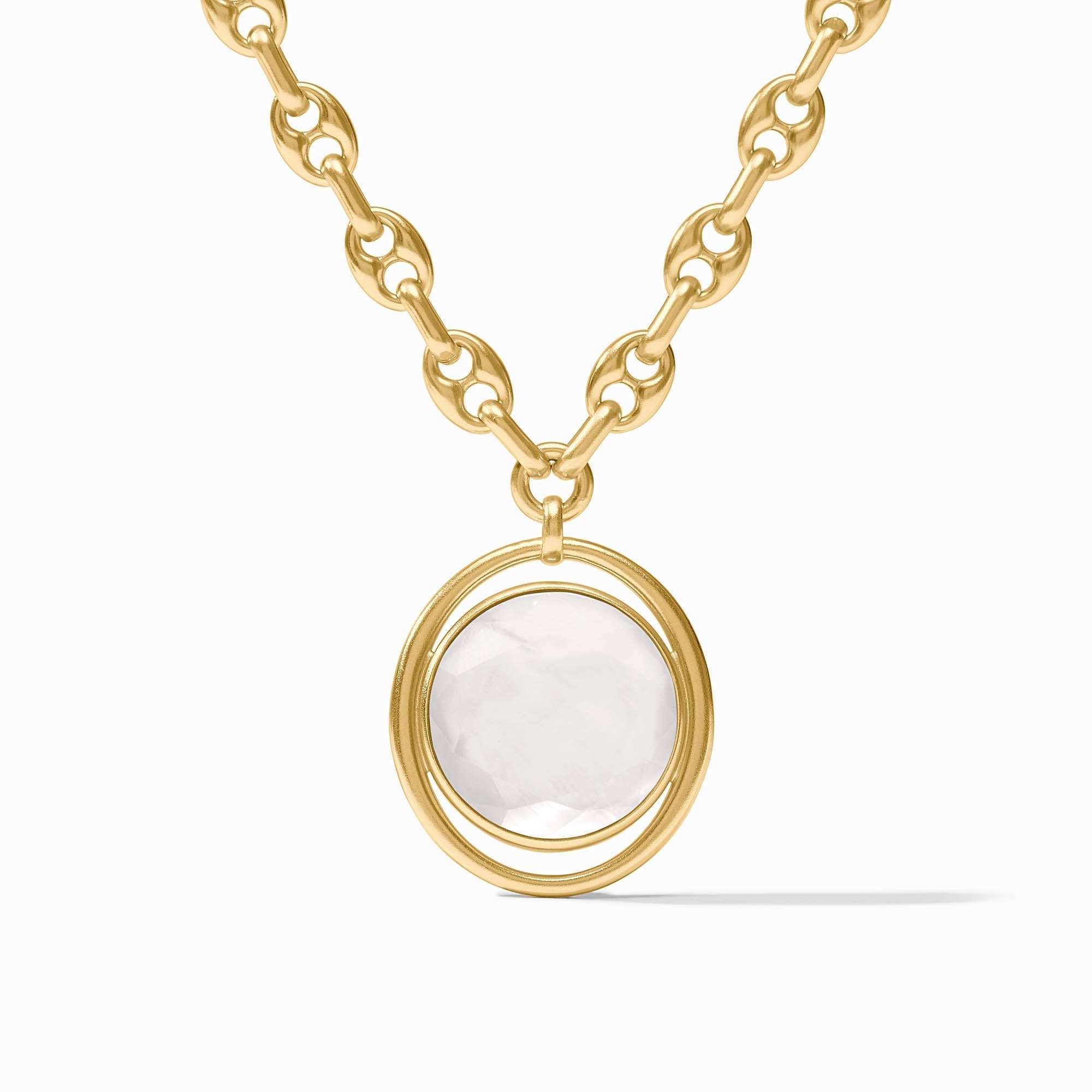 JULIE VOS Laguna Statement Necklace - Iridescent Clear Crystal - OS - From Me To You