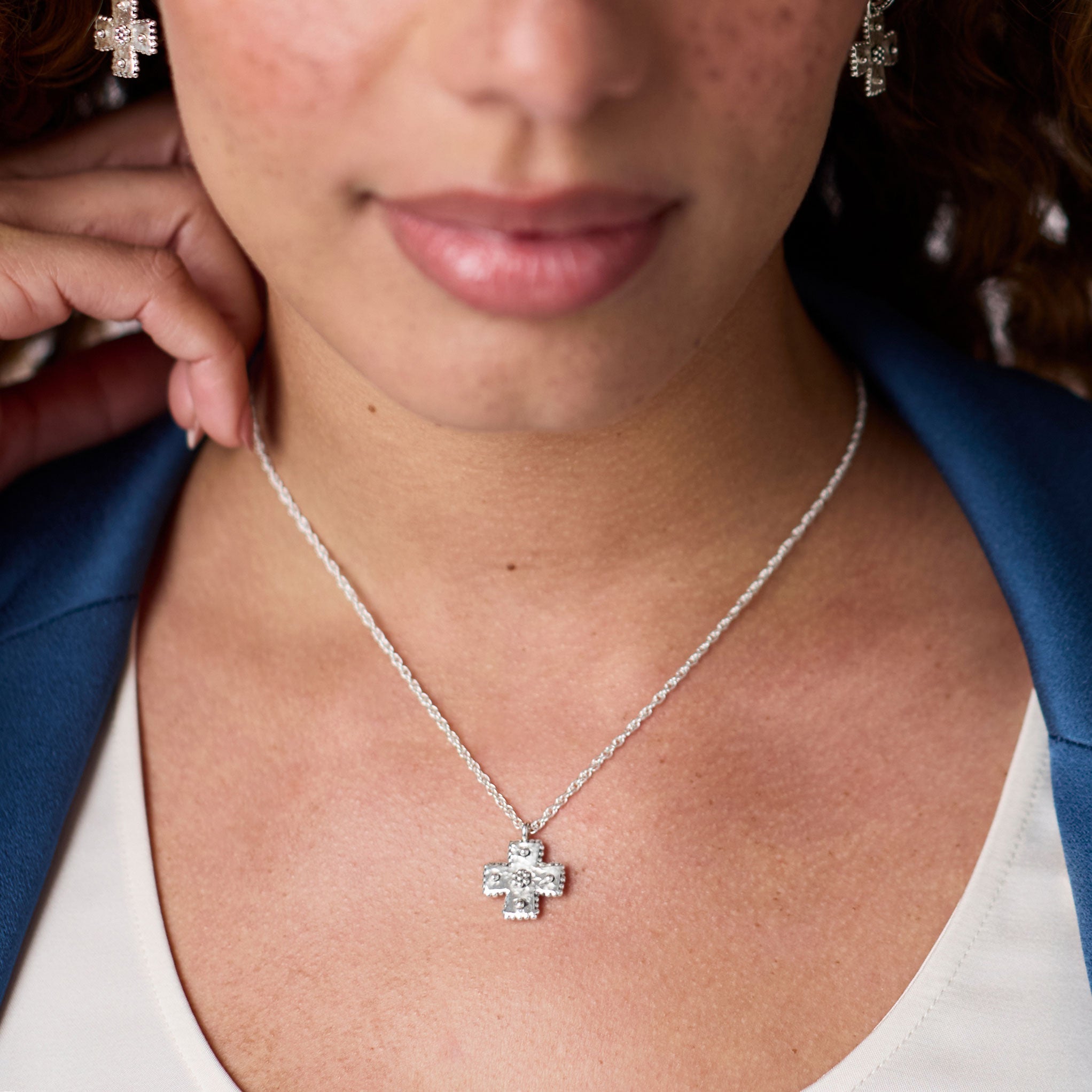 JULIE VOS Malta Canterbury Delicate Necklace - Silver - OS - From Me To You