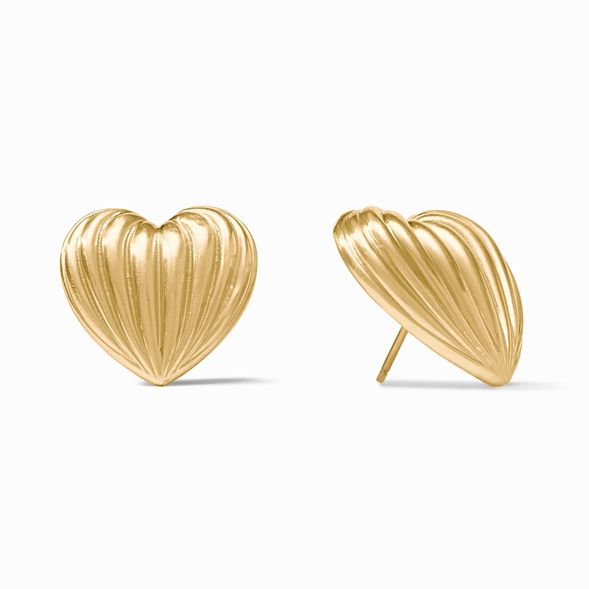 JULIE VOS Puffy Heart Statement Stud - Gold - OS - From Me To You