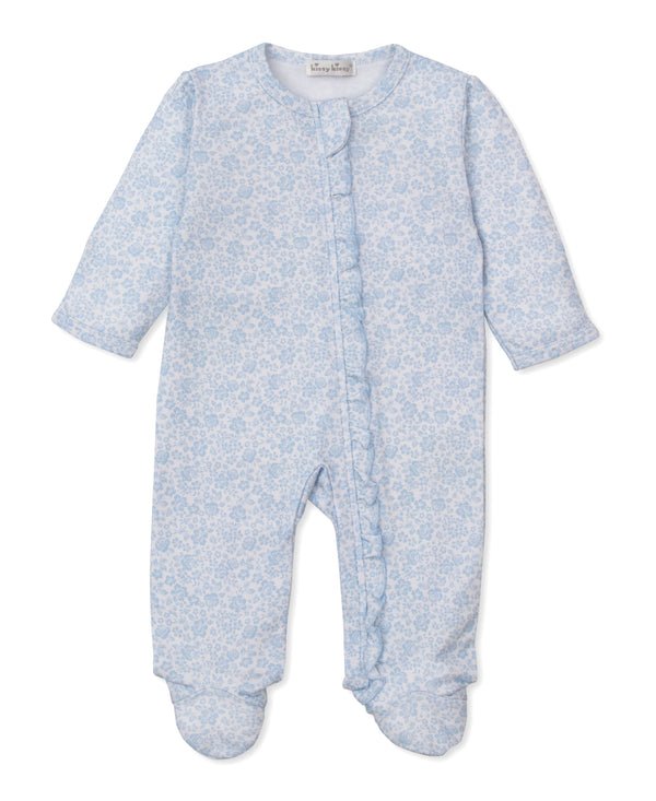 kissy kissy - Country Gardens - Footie w/ Zip - LT BLUE - From Me To You