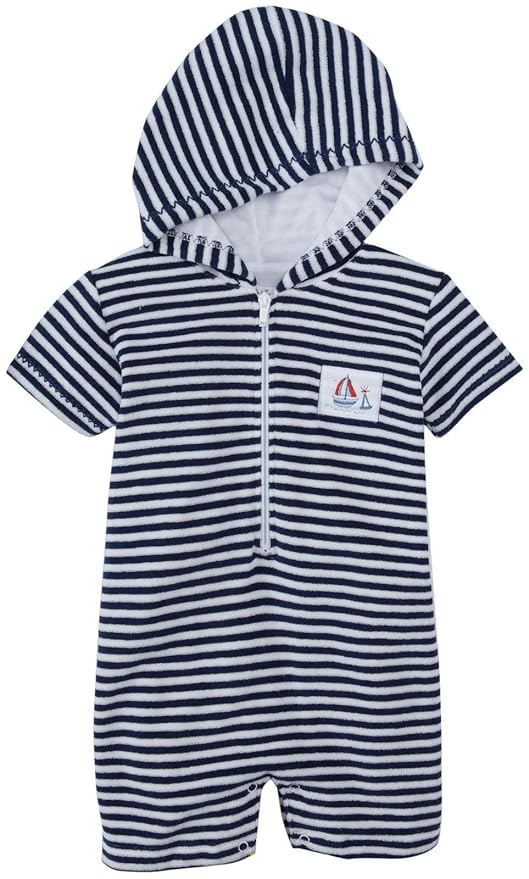 kissy kissy - Navy Terry Romper - From Me To You