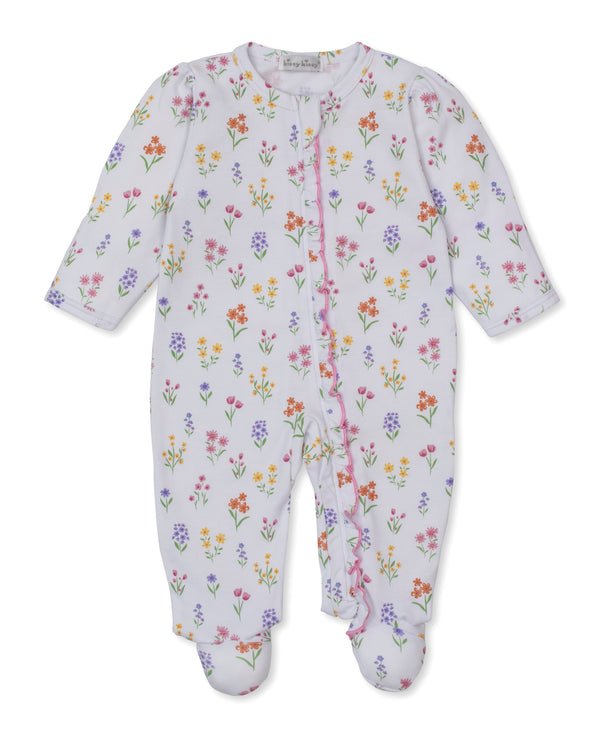 kissy kissy - Summer Wildflowers White Zip Footie - Multi - From Me To You