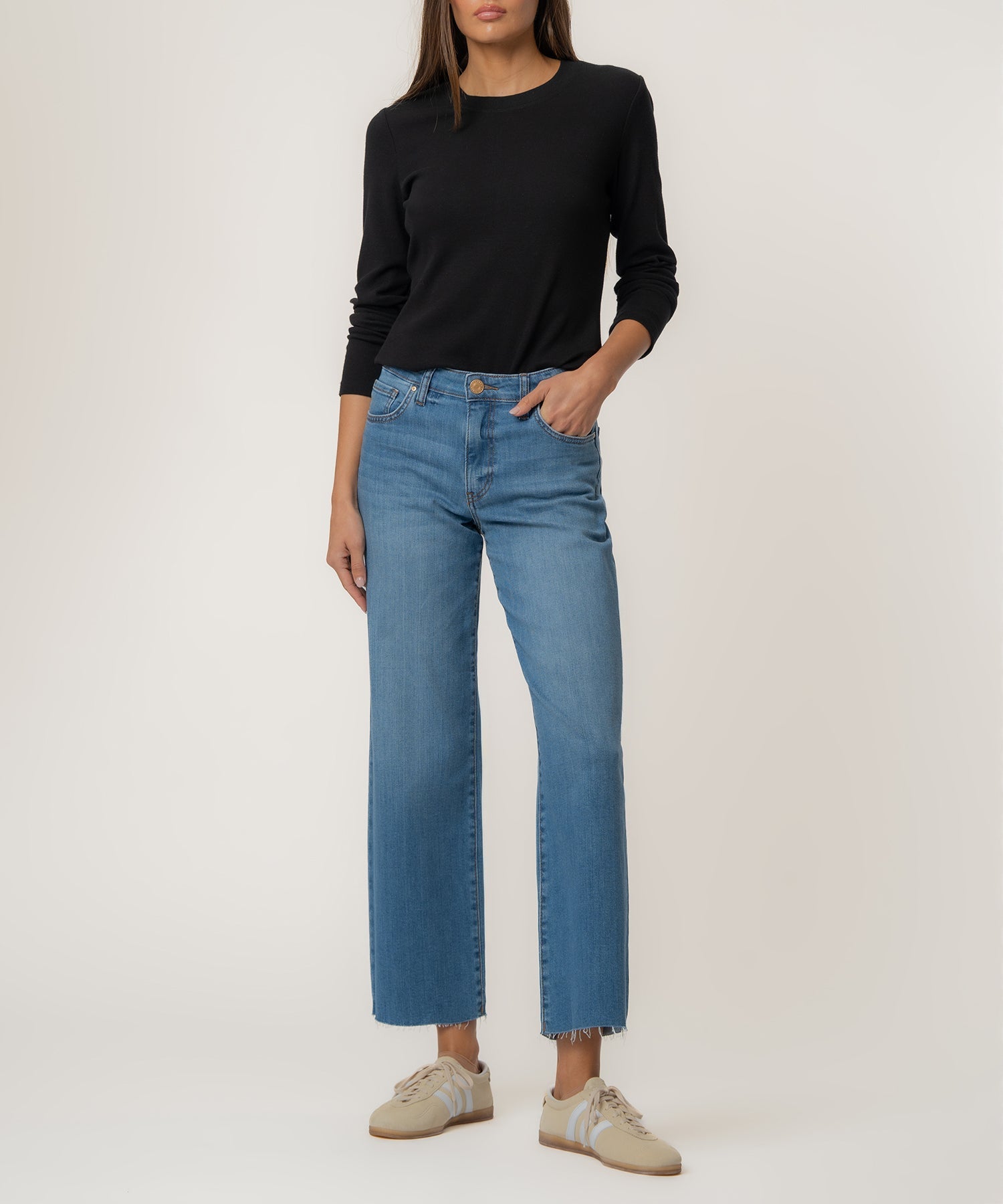 Kut from the Kloth-High Rise Charlotte Wide Leg- Artisan w/ Medium - From Me To You