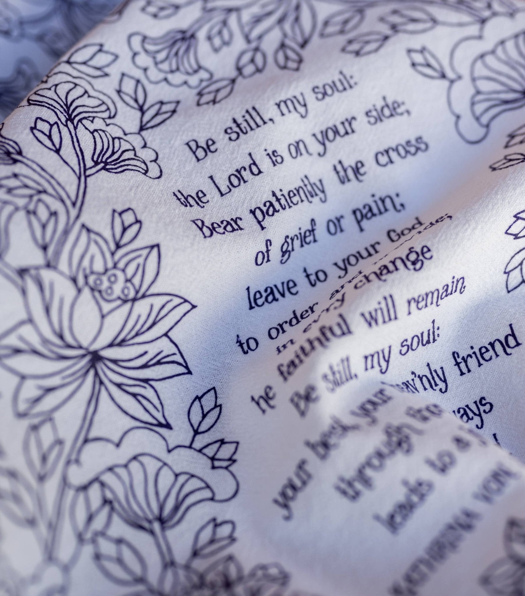 Little Things Studio Be Still My Soul Hymn Tea Towel - From Me To You
