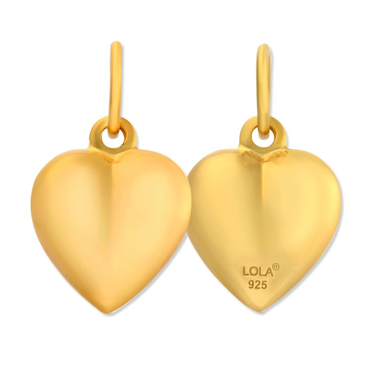 LOLA Tag Pendant Puffy Heart - Medium - Gold - From Me To You