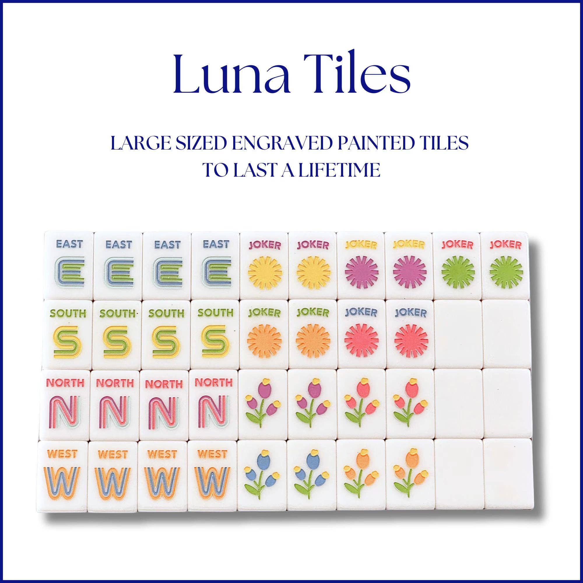 Luna Tiles - Heirloom Engraved Mahjong Tile Set - Modern - From Me To You