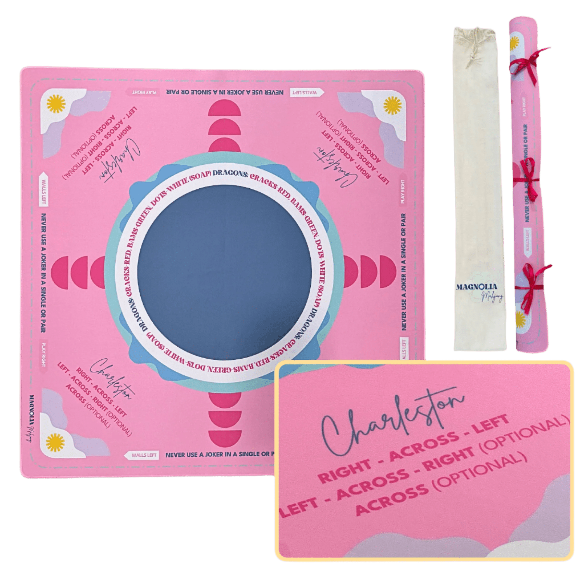 Magnolia Mahjong Neoprene Charleston Learning Mat - From Me To You
