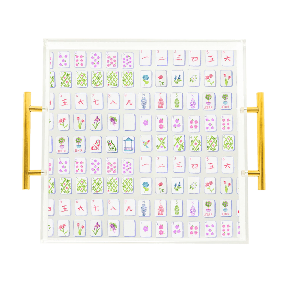Mahjong Tiles Acrylic Tray - From Me To You