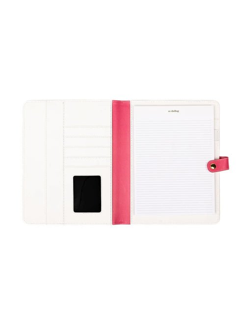 Mary Square Colorblock Folio - Coral - From Me To You
