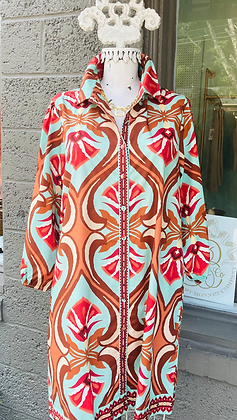 Maude Vivante- Geo Mint Ava Dress - From Me To You