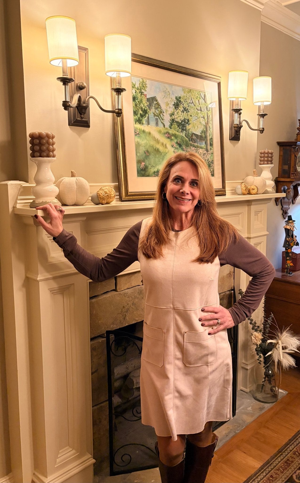 MDM Khaki Suede Dress - From Me To You