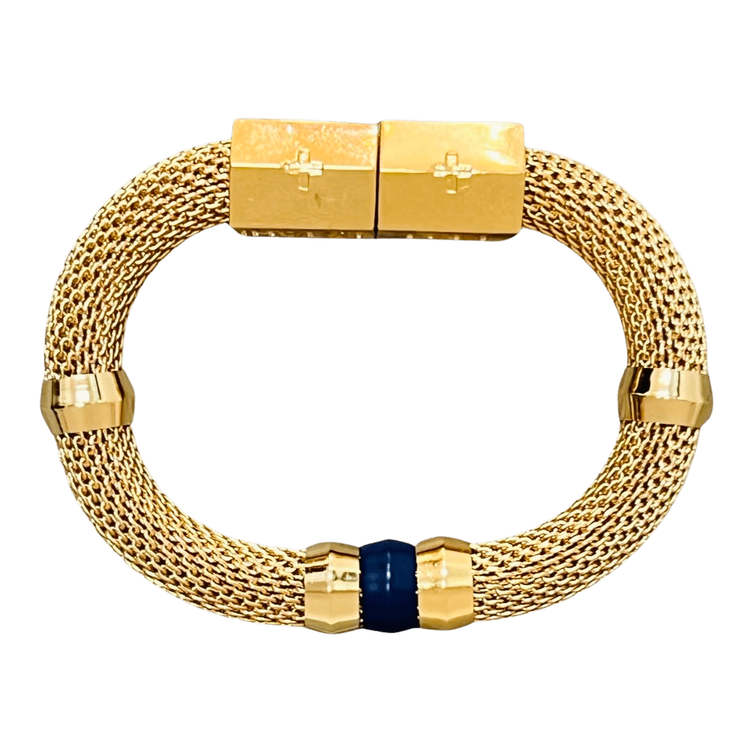 Mesh Candy Bracelet Navy - From Me To You