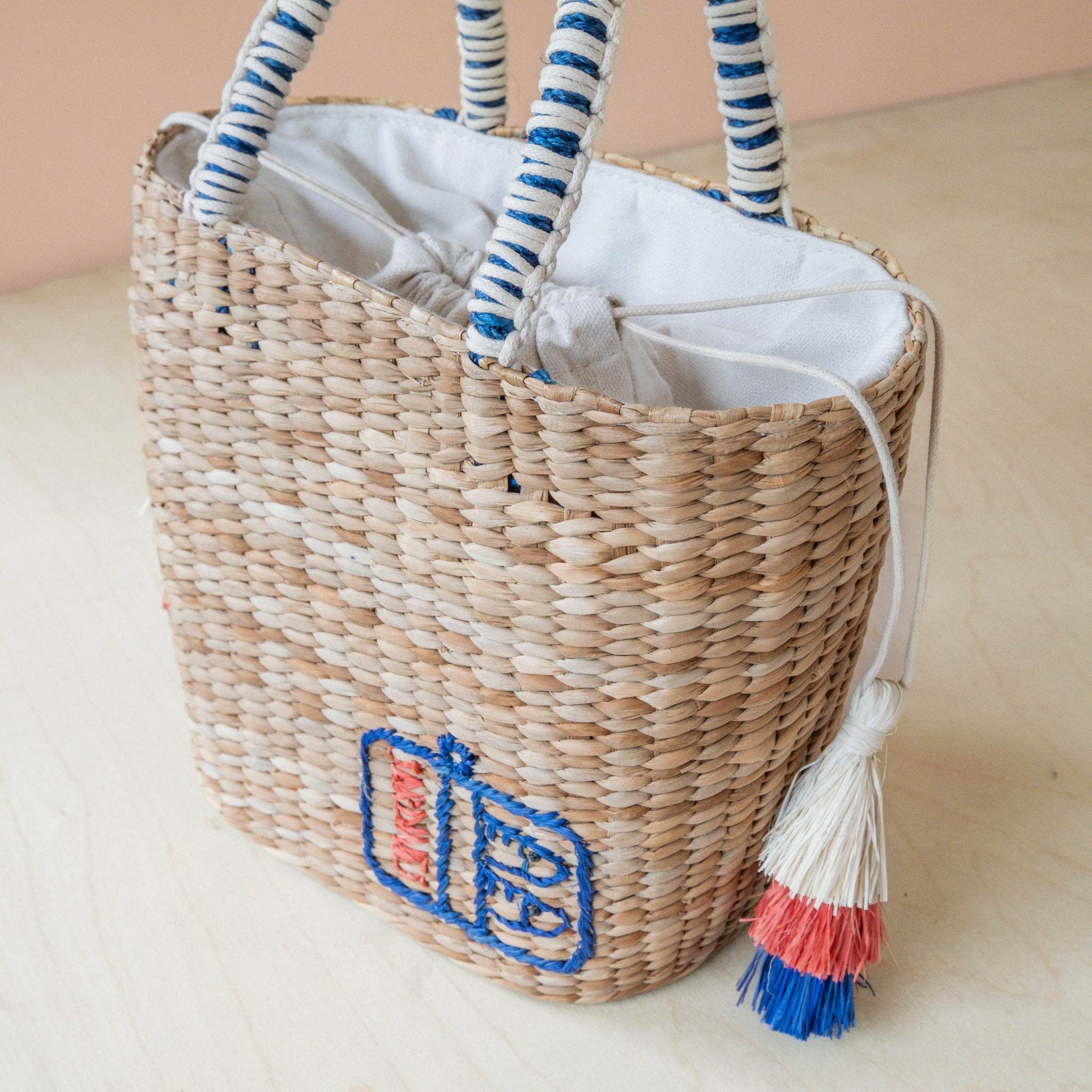 Mini Woven Tote Bag with Embroidered Sardine Can – Artisan Tote | LIKHÂ - From Me To You