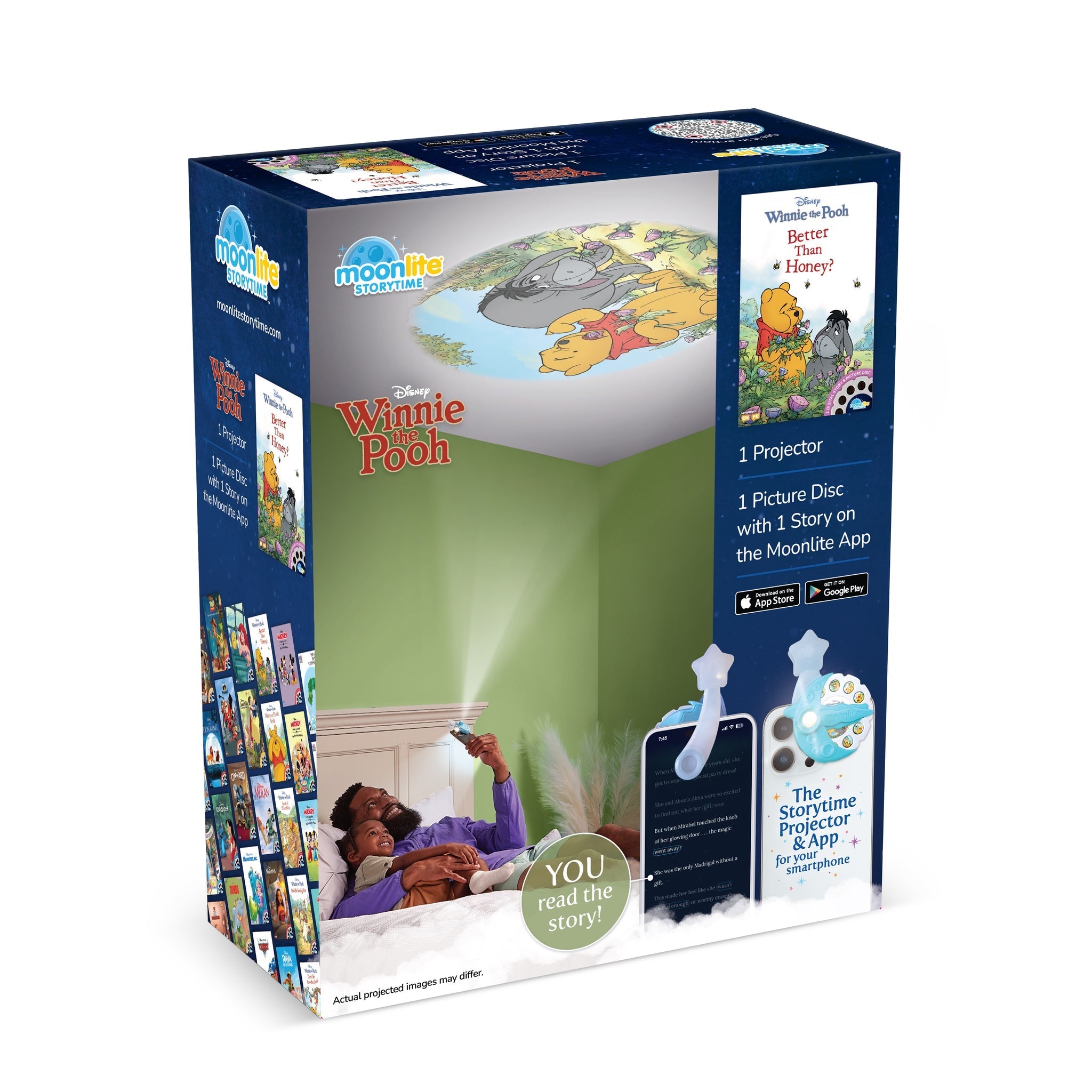 Moonlite Storytime Disney Winnie The Pooh: Better Than Honey 1 - Story Starter Pack with Projector - From Me To You