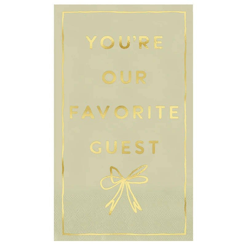 Paper Guest Towel, Favorite Guests | Santa Barbara Design St - From Me To You