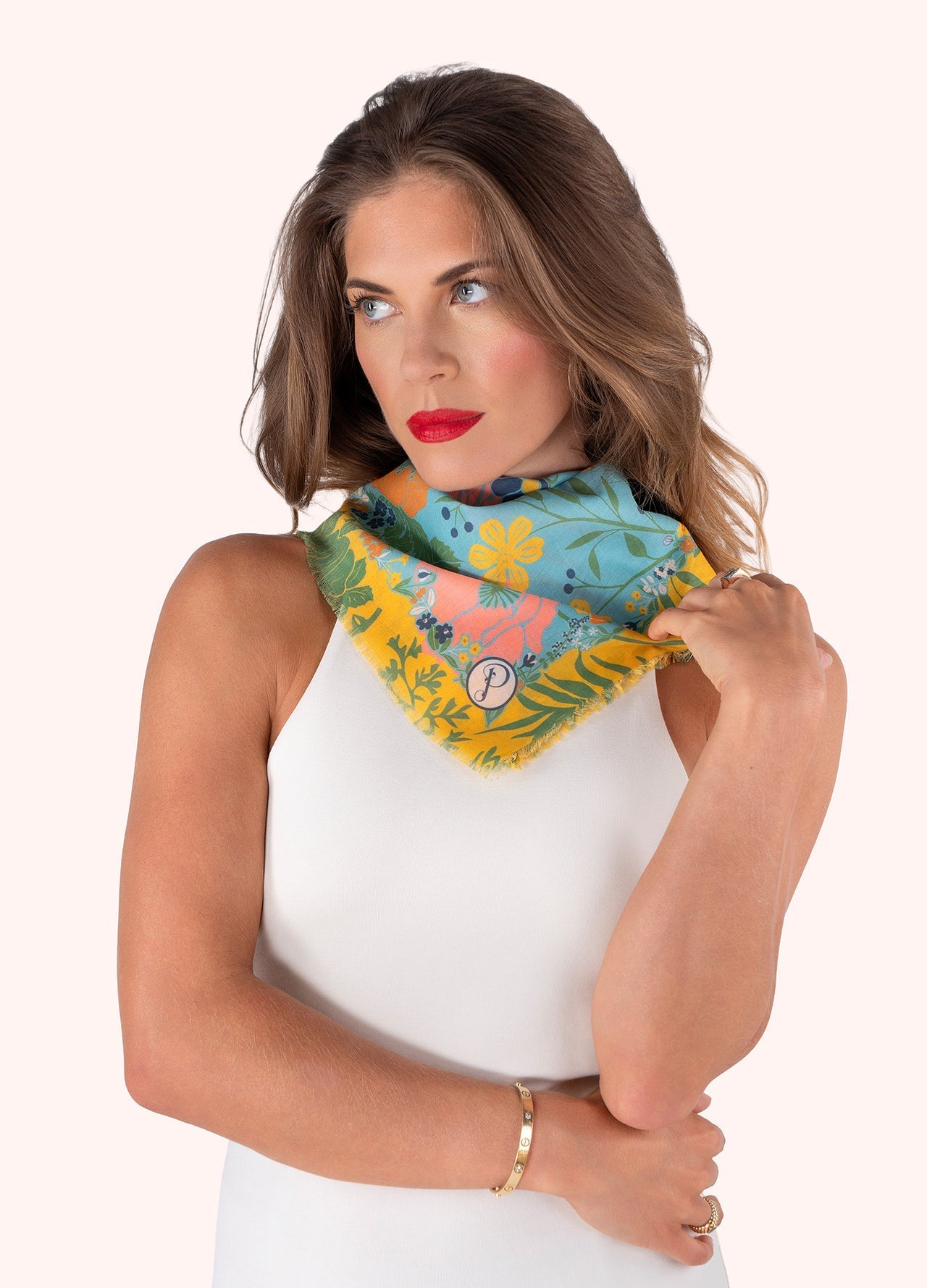 Powder - Cotton Bandana - Blue Blooms - From Me To You