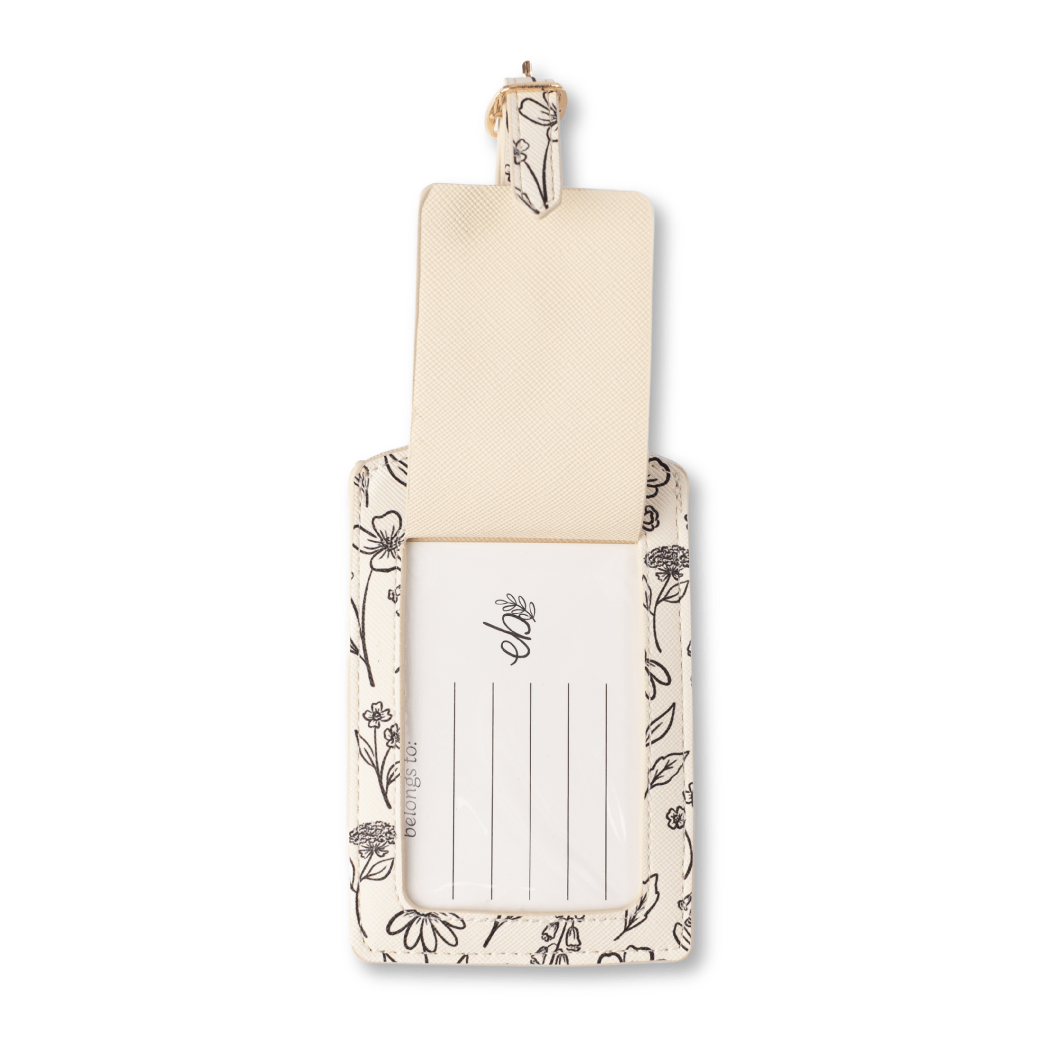 Pressed Floral Luggage Tag - From Me To You